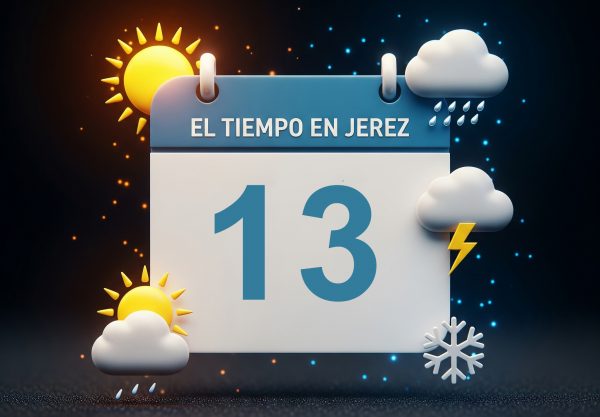 El tiempo en Jerez para el viernes 13 de febrero: mucha precaución ante las tormentas y el fuerte viento