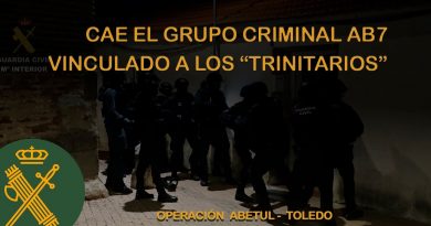 Desarticulado el Grupo Criminal AB7 Vinculado a ‘Los Trinitarios’ en Toledo: Detenidos y Operativo de la Guardia Civil