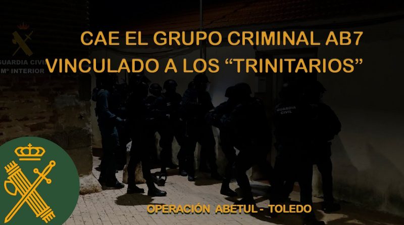Desarticulado el Grupo Criminal AB7 Vinculado a ‘Los Trinitarios’ en Toledo: Detenidos y Operativo de la Guardia Civil