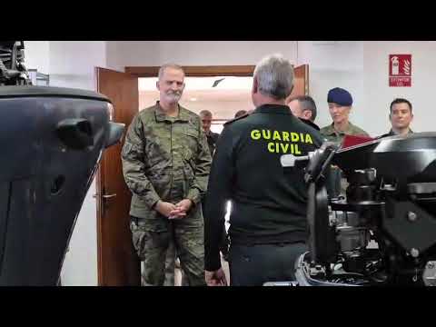 El Rey Felipe VI Visita la Guardia Civil Marítima y el Buque ‘Duque de Ahumada’