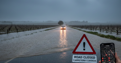 Carreteras cortadas en Jerez y en la provincia de Cádiz por lluvias e inundaciones: Consulta el mapa de la DGT en tiempo real